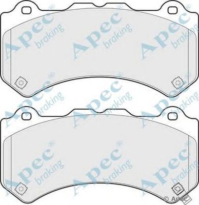 APEC BRAKING pad1743 -  Комплект тормозных колодок, дисковый тормоз